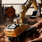 2.4GHz Remote Control Diecast Excavator With Smoke
