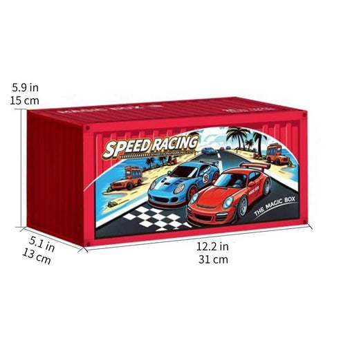 24Pcs Mini ABS Inertial Container Box Cars Set