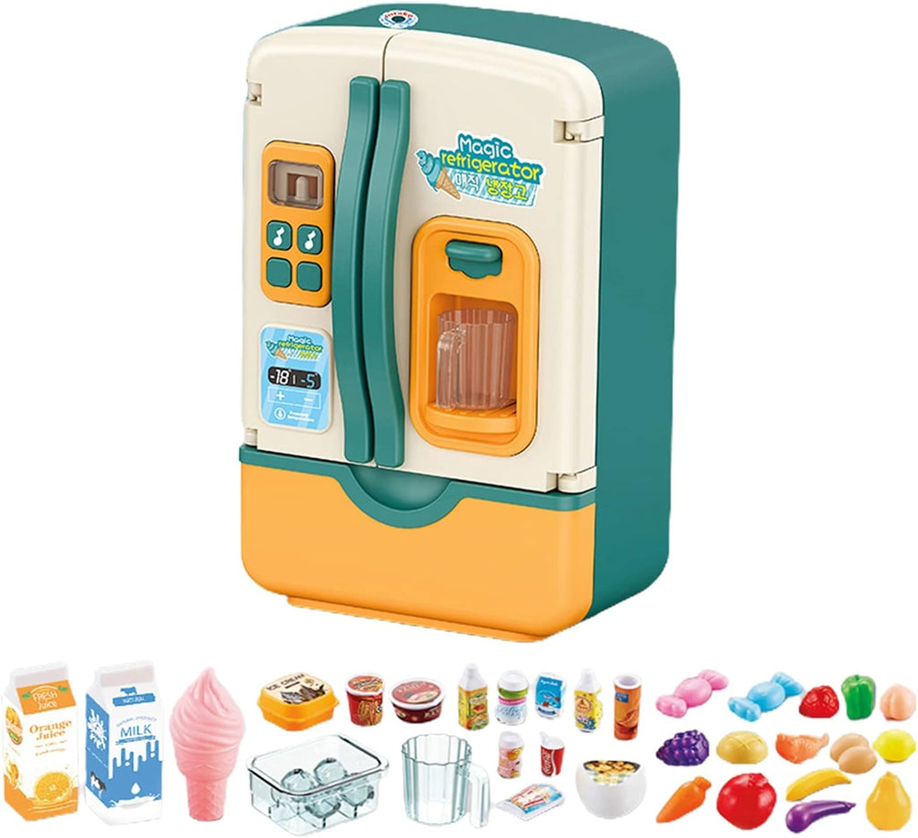 39Pcs Multi-functional Pretend Fridge With Spray