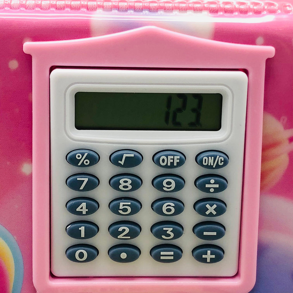 Unicorn Double-Sided Geometry Box With Calculator